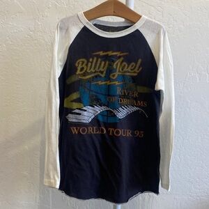 Rowdy Sprout Billy Joel Recycle Raglan Long Sleeve Tee